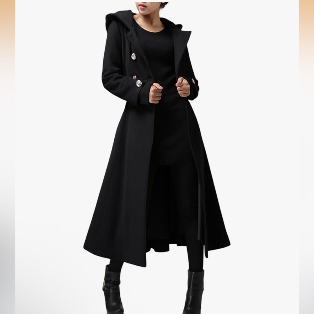 Elegant Black Long Coat